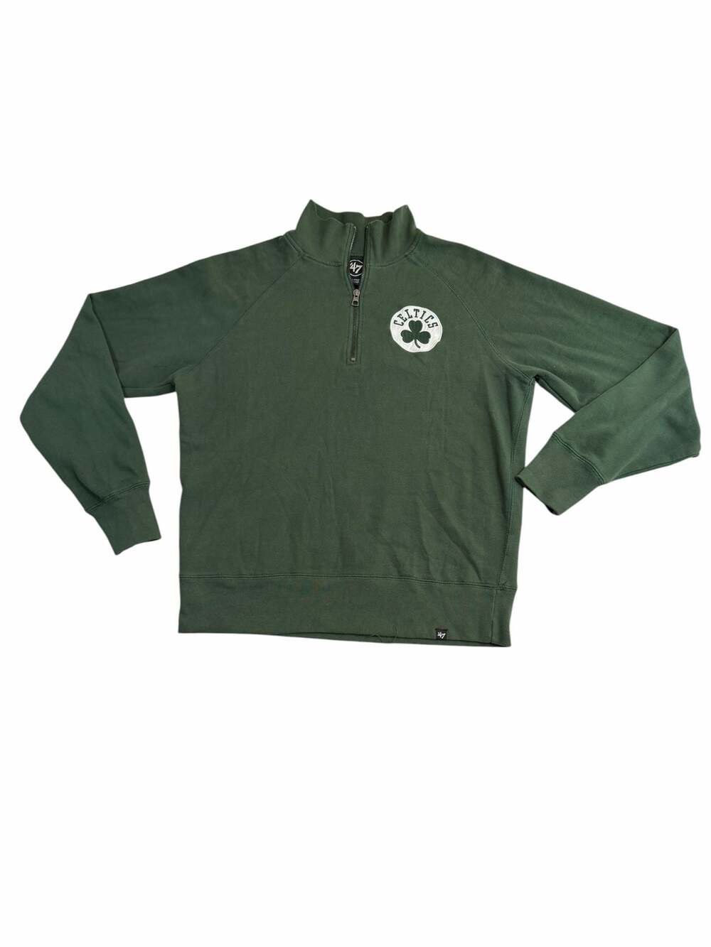 '47 Boston Celtics Quarter-Zip Sweatshirt Green Size Large
